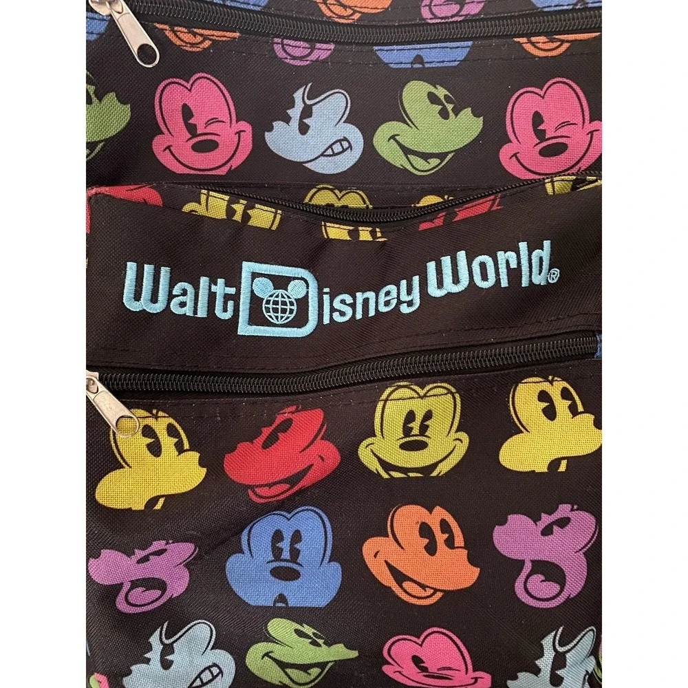 Walt Disney World Parks Large Backpack Colorful Mickey Mouse Silhouettes Rainbow